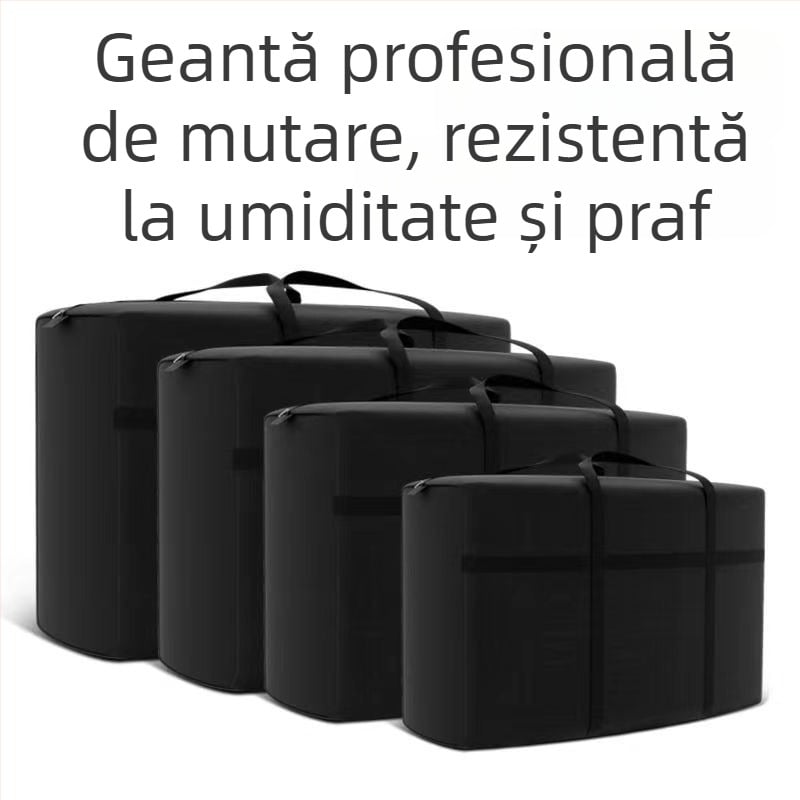 Geantă extra mare din material Oxford, îngroșată, pentru mutare și depozitare haine și pături, cu mâner