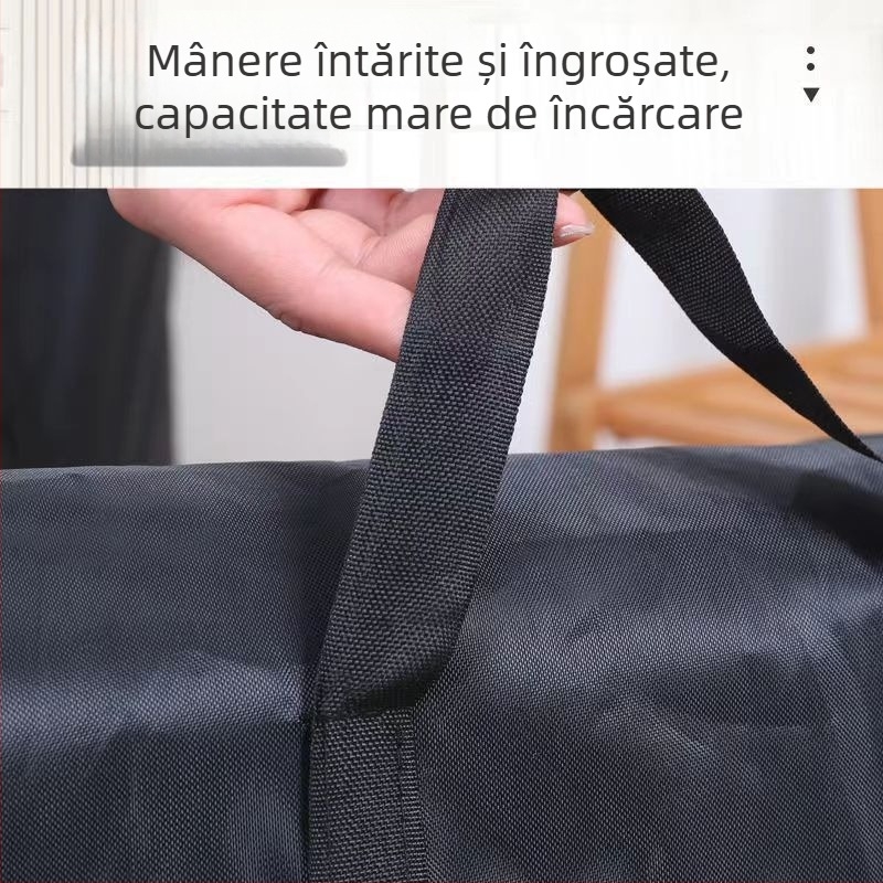 Geantă extra mare din material Oxford, îngroșată, pentru mutare și depozitare haine și pături, cu mâner