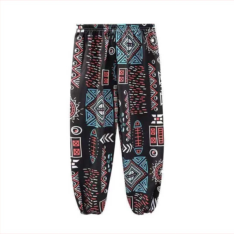 Pantaloni pentru copii anti țânțari, din ice-silk, casual, stil lantern pentru vară