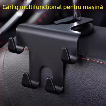 Cârlige pentru scaunele auto, pentru față și pentru spate, cârlige pentru spătar, organizator auto multifuncțional, suport pentru telefon