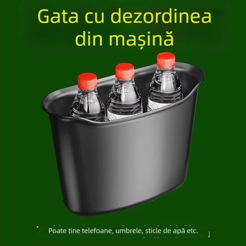 Coș de gunoi pentru mașină montat pe ușă, compartiment de depozitare multifuncțional cu suport pentru umbrelă, accesorii interioare auto