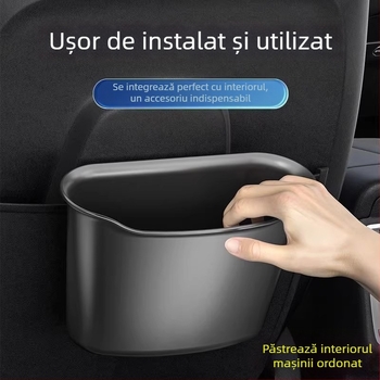 Coș de gunoi pentru mașină montat pe ușă, compartiment de depozitare multifuncțional cu suport pentru umbrelă, accesorii interioare auto