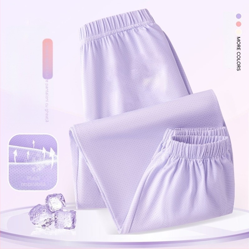 Pantaloni pentru copii Ice-Silk anti-țânțari, din plasă ușoară, lungi pentru vară, stil sport casual 2025