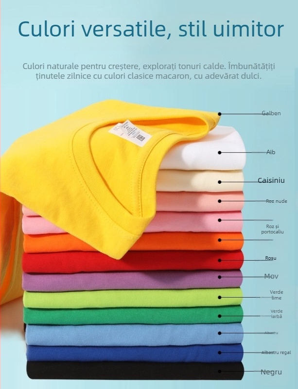 Tricou pentru copii cu mânecă scurtă, ușor și confortabil, imprimeu cu model 2026