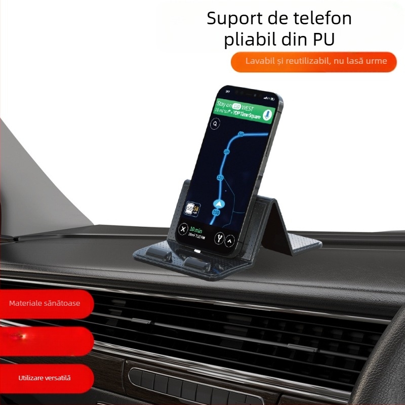 Suport pentru bordul mașinii cu adeziv puternic, suport pentru telefon multifuncțional și difuzor de aromă