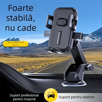 Suport auto cu ventuză telescopică pentru telefon și navigație, pentru camioane