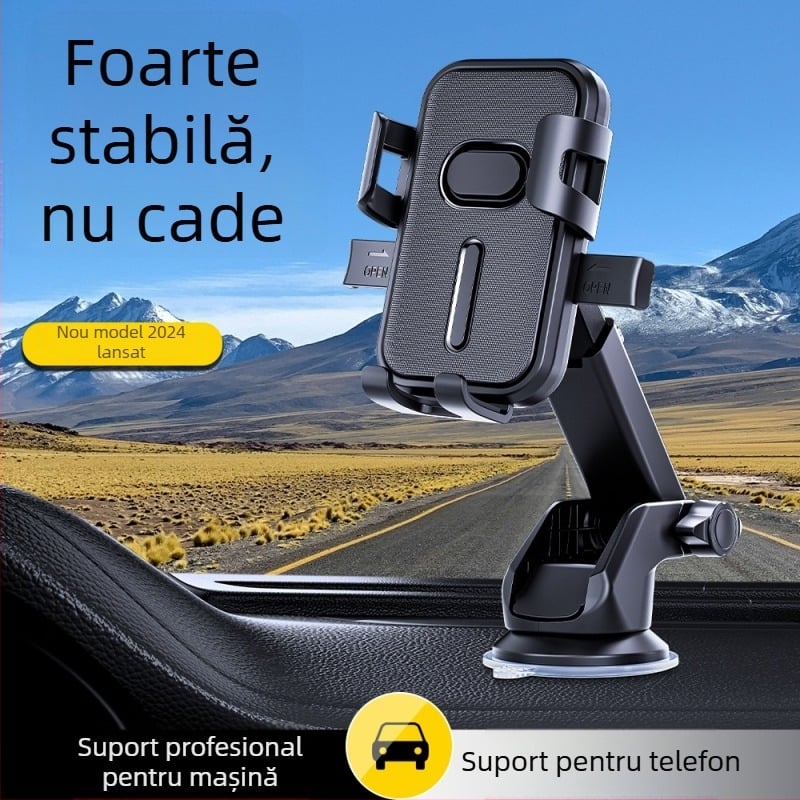Suport auto cu ventuză telescopică pentru telefon și navigație, pentru camioane