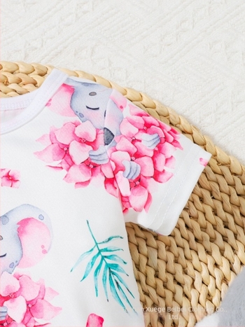 Salopetă pentru nou-născuți Milk Silk, mâneci scurte, primăvară-vară, unisex