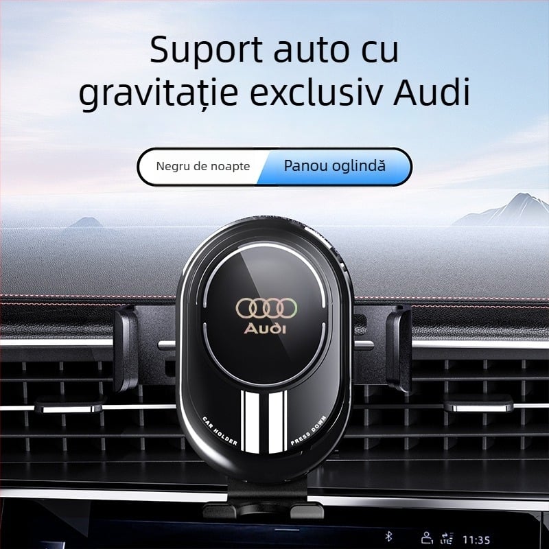 Suport pentru telefon pentru Audi, montat pe ventilația de aer pentru navigație în mașină