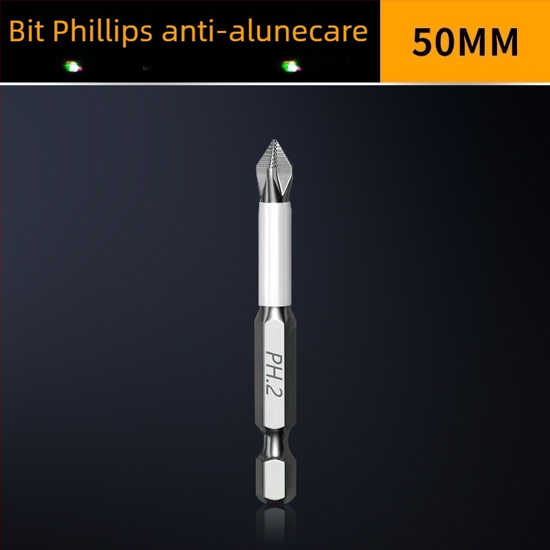 Longhe S2 bit Phillips anti-derapant cu magnet puternic pentru bormașină electrică și șurubelniță — bit hexagonal ultradur
