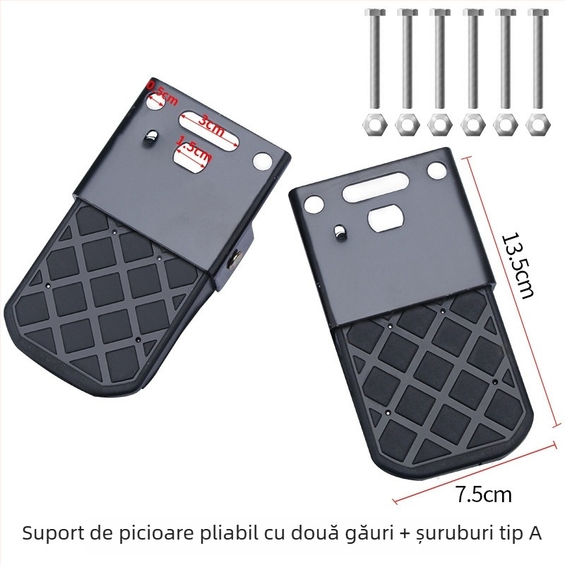 Pedale pliabile din aluminiu pentru biciclete electrice
