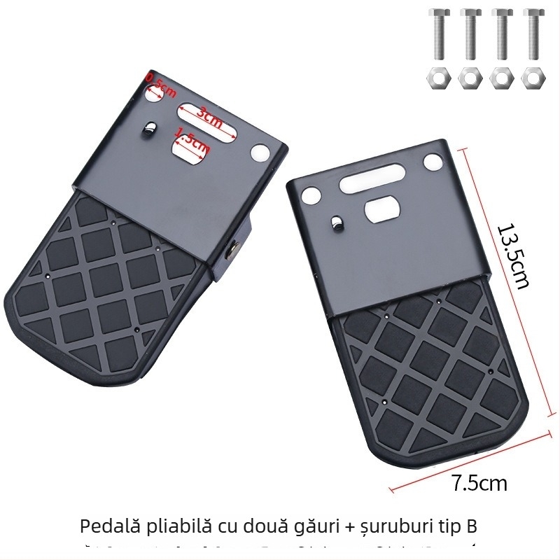 Pedale pliabile din aluminiu pentru biciclete electrice