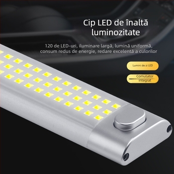 Lumină de cabină universală 12-85V, 120 LED pentru camioane-cutie și rulote