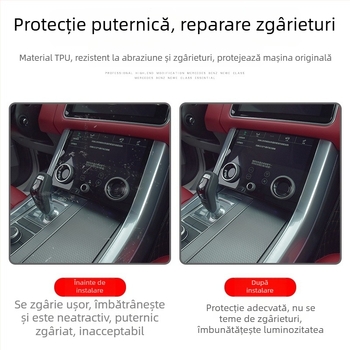 Polestar 2 folie protecție transparentă pentru ecranul consolei centrale, TPU, accesoriu interior auto universal