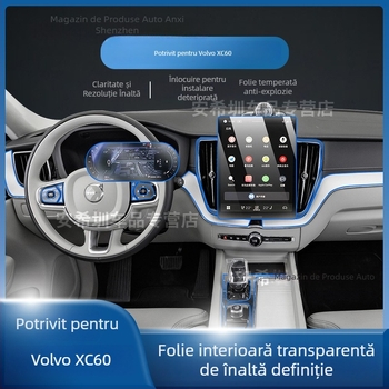 Volvo XC60 folie de protecție pentru ecranul central și tabloul de bord, folie TPU pentru interiorul mașinii
