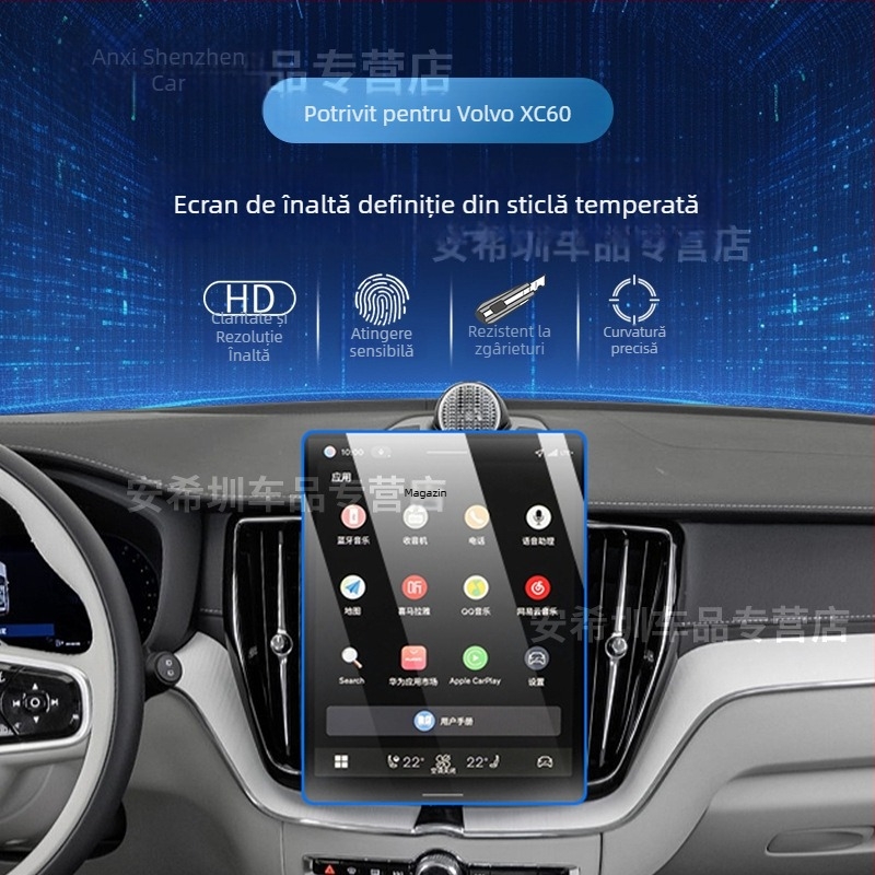 Volvo XC60 folie de protecție pentru ecranul central și tabloul de bord, folie TPU pentru interiorul mașinii