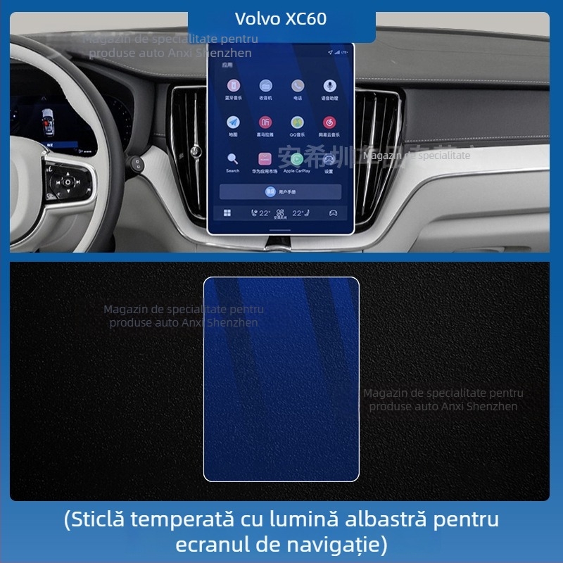 Volvo XC60 folie de protecție pentru ecranul central și tabloul de bord, folie TPU pentru interiorul mașinii