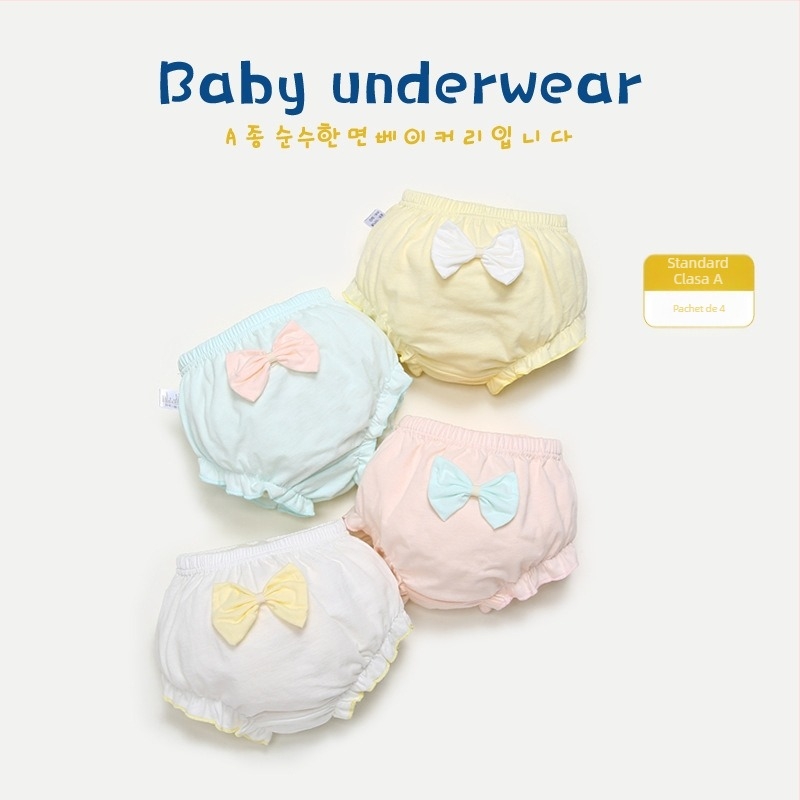 Chiloți pentru copii din bumbac, unisex, antibacteriali, imprimeu cu desene animate, 100% bumbac