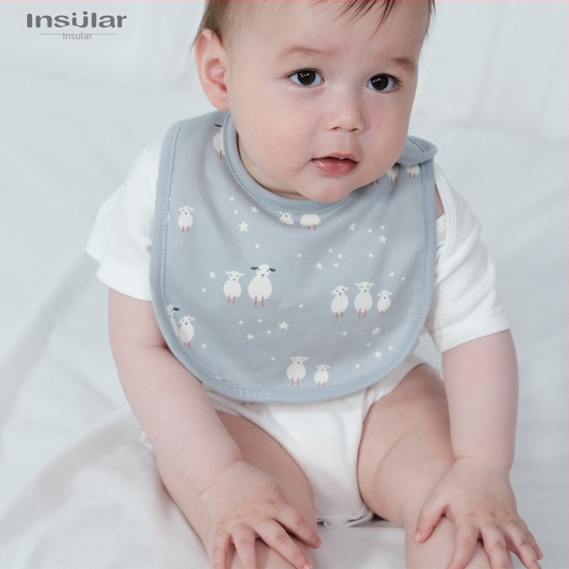 3 bucăți bavete din bumbac, impermeabile, cu capse, pentru sugari