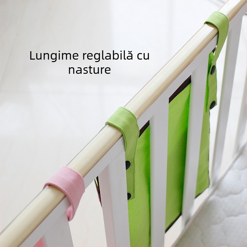 Organizator suspendat de depozitare pentru patul copiilor și cămin, geantă pentru căruț, geantă pentru scutece lângă pat și pentru diverse obiecte