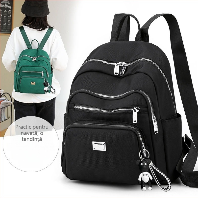 Rucsac compact din Oxford, 2 în 1: rucsac și crossbody, etichetabil