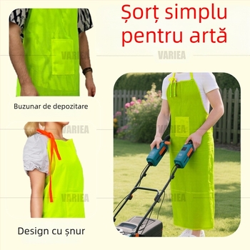 Șorț de grădină ușor, respirabil, cu buzunare, unisex