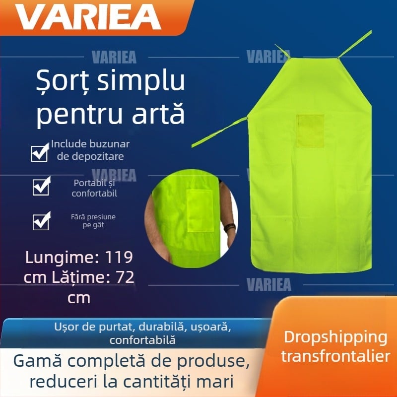 Șorț de grădină ușor, respirabil, cu buzunare, unisex