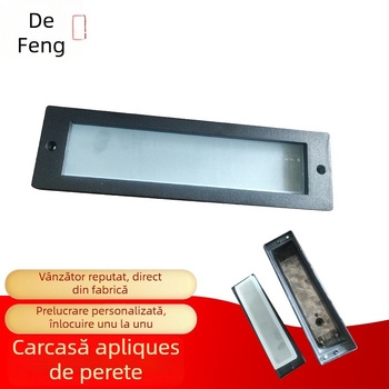Lumină de colț încastrată pentru pereți, iluminare laterală și trepte, carcasă exterioară