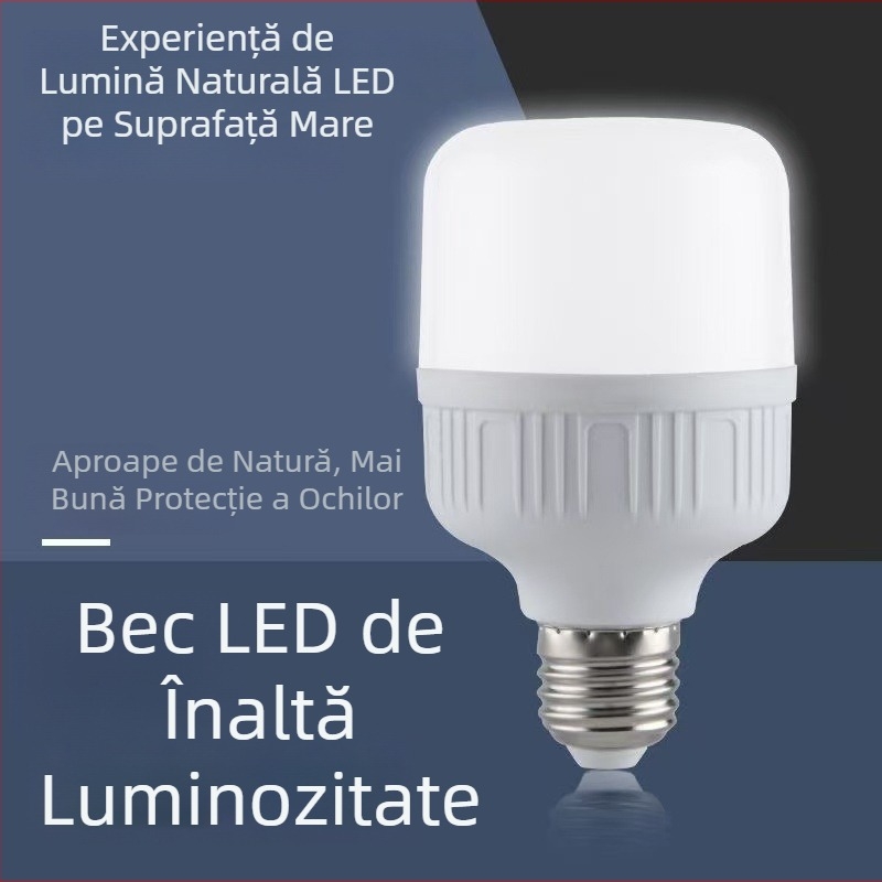 Lampa LED pentru uz casnic cu soclu E27, economie de energie, lumină albă, 300 lm, protecția ochilor, fără pâlpăire, pentru interior