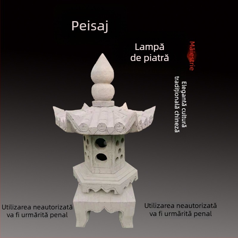 Felinar Bluestone, stil japonez pentru curte, decor exterior