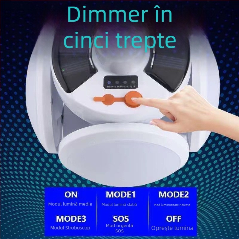 Lampă LED solară în formă de minge de fotbal pentru exterior, camping