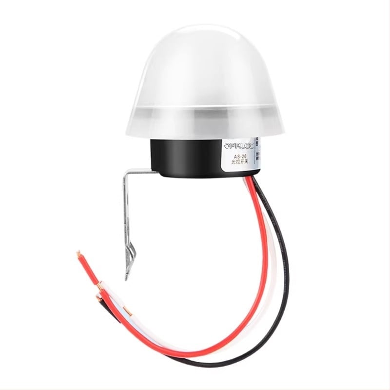 AS-20 întrerupător inteligent de control al luminii pentru iluminat stradal rezistent la ploaie, senzor de lumină, alimentare solară externă