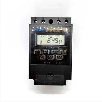KT316 întrerupător temporizat pentru iluminat stradal, control inteligent cu afișaj LCD, 16 canale