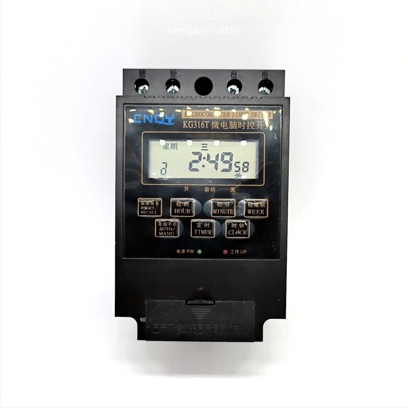 KT316 întrerupător temporizat pentru iluminat stradal, control inteligent cu afișaj LCD, 16 canale
