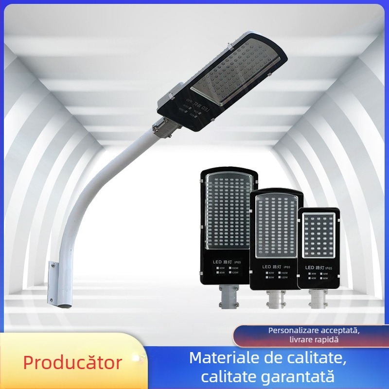 Cap de lampă stradală LED 100W, IP65 rezistent la apă, exterior, montaj pe pilon în zone rurale