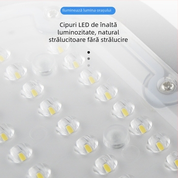 Cap LED de stradal 100W IP66, exterior, iluminare integrată pentru grădină și curte