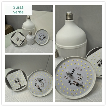 Kit carcasă pentru bec A60 din aluminiu placat cu plastic, pentru becuri 5W–18W