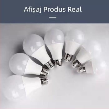 Bec LED cu corp din aluminiu placat cu plastic, bază E27/B22, pentru uz interior