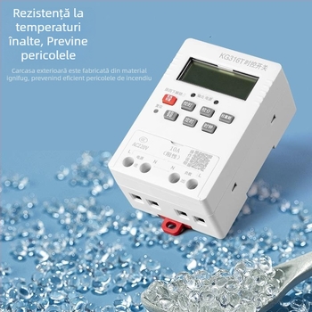 Controlor de timp 220V cu microcomputer pentru pompă de apă, iluminat stradal inteligent și display publicitar pentru fațada magazinului