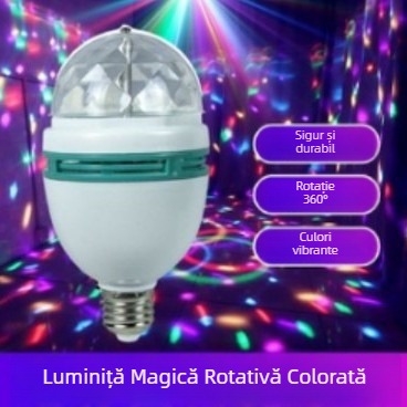 Lumină LED colorată, mini sferă magică rotativă, atmosferă cristal, accesorii carcase pentru iluminat de scenă, piese pentru abajur LED