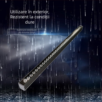 LED wall washer rezistent la apă pentru exterior, iluminare de contur multicolor, 1000 mm, carcasă din aluminiu, fascicul de 30°