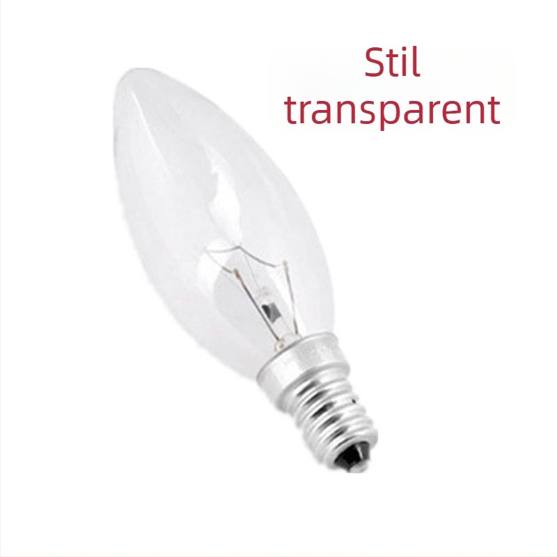 Bec E14, în formă de lumânare, mic, lumină galbenă caldă, 15W/25W/40W/60W, fără reglare, corp din aliaj de aluminiu, lustra de cristal pentru casă
