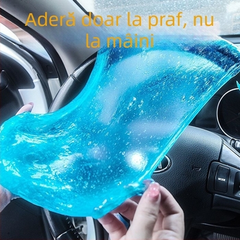 Gel de curățare moale pentru praful din interiorul mașinii și spațiile dintre taste