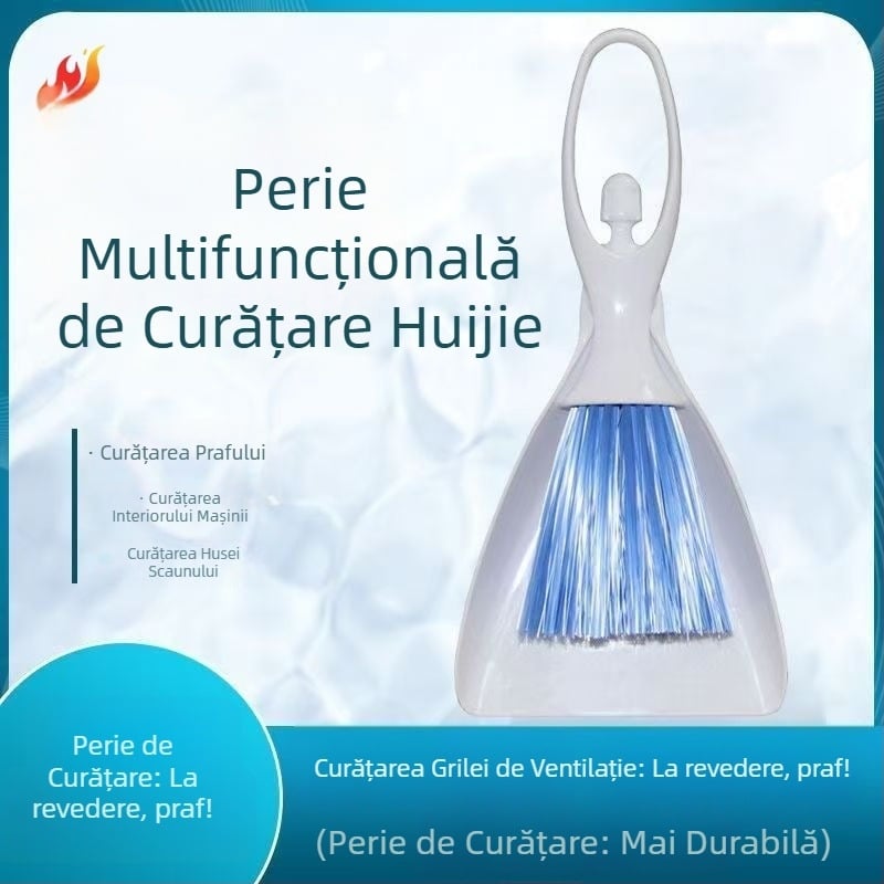 Perie de curățare a gurilor de ventilație auto, perie pentru spațiile interioare, perie pentru bord și colțuri