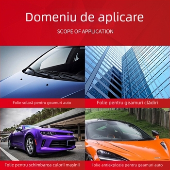 Lichid de îndepărtare a adezivului pentru folie auto de geam — reziduu de folie solară