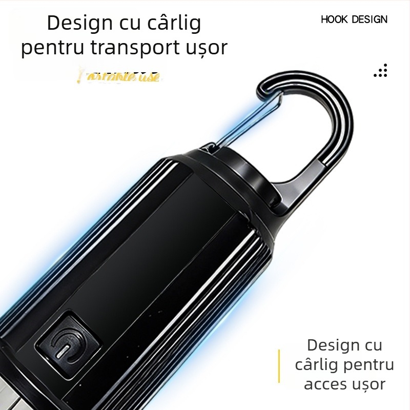 Lampă solară pentru camping, reîncărcabilă, stil retro, lampă LED cu filament wolfram, iluminare de urgență pentru exterior