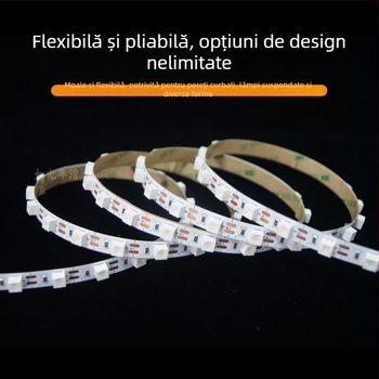Bandă LED flexibilă pentru iluminat perete, cu LED-uri 6060 încorporate, linie 24V, iluminare decorativă pentru plafon, bandă de lumină moale