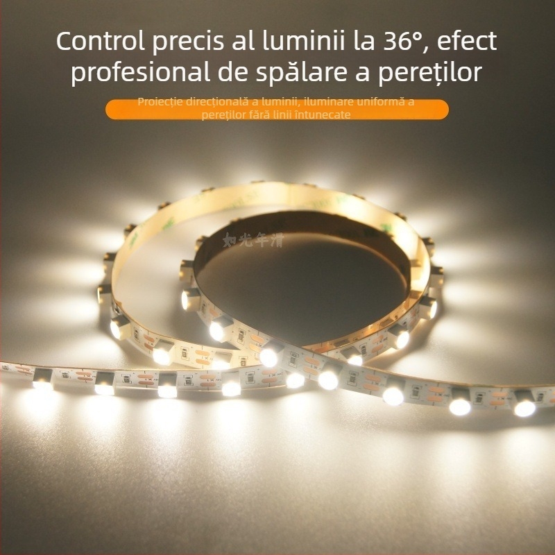 Bandă LED flexibilă pentru iluminat perete, cu LED-uri 6060 încorporate, linie 24V, iluminare decorativă pentru plafon, bandă de lumină moale