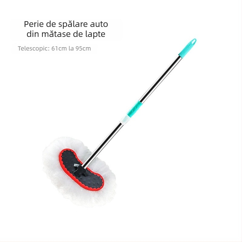 Perie pentru spălarea mașinii cu mâner lung, peri moi și telescopică pentru îndepărtarea prafului