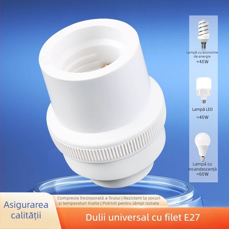 Suport suspendat pentru lampă, LED cu filet îngroșat, economie de energie, rezistent la temperaturi înalte, priză universală E7